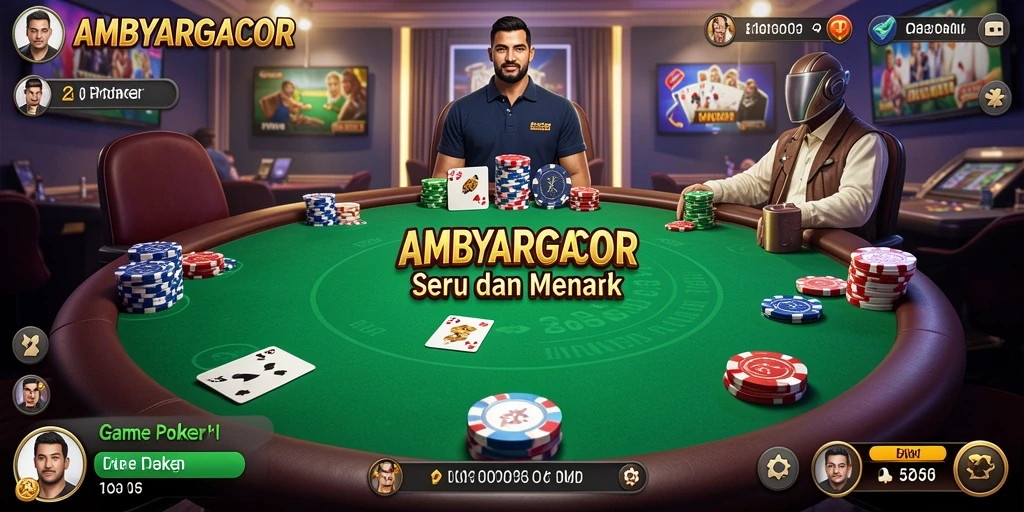 Tampilan seru gameplay poker di AMBYARGACOR.