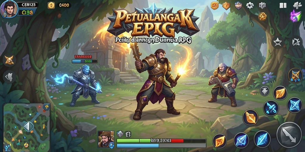 Tampilan gameplay CERI123 dengan aksi pertarungan yang mendebarkan.