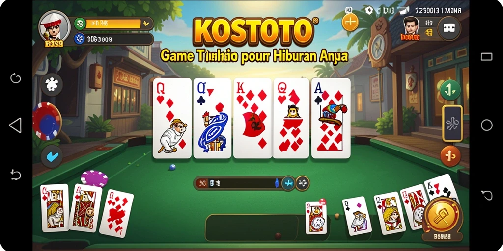 Tampilan gameplay seru dari KOSTOTO yang menarik perhatian.