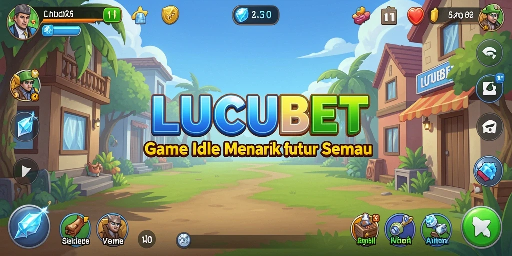 Tampilan gameplay LUCUBET dengan elemen Idle yang menarik.